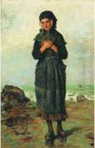 Femme De Pecheur by Francois Nicolas Augustin Feyen-Perrin