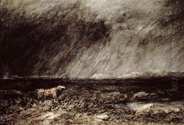 The Challenge on the Moors, near Bettws-y-Coed, North Wales, 1853 by David Cox