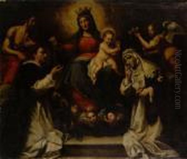The Madonna And Child With Saints Dominic, Catherine And John The Baptist - view 1