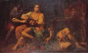 Samson Et Dalila. by Domenico Fiasella