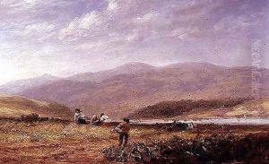 Haymakers in a Welsh Landscape, 1852 by David Cox