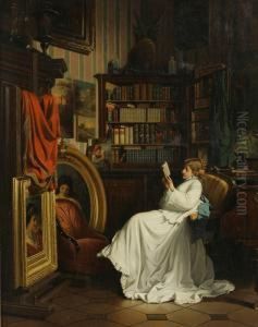 In The Library by Benjamin Eugene Fichel