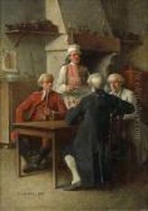 Gentlemen A La Taverne by Benjamin Eugene Fichel