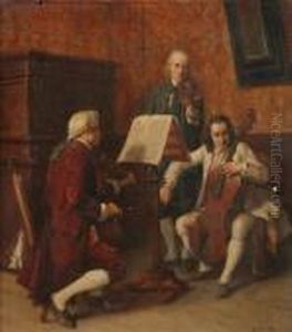 Three Musicians by Benjamin Eugene Fichel