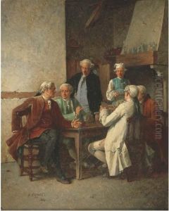 La Partie De Cartes A L'auberge