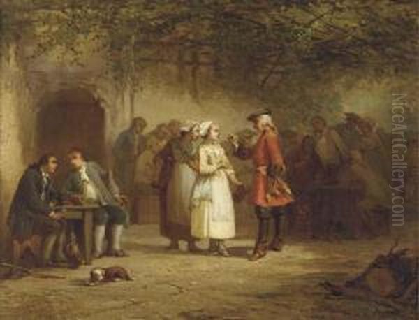 Flirtation At The Tavern - view 1