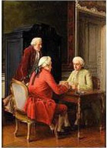 The Cardplayers by Benjamin Eugene Fichel
