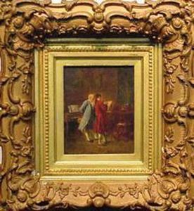 The Music Lesson by Benjamin Eugene Fichel