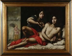 Sant'irene Cura San Sebastiano Trafitto Dalle Frecce by Felice Ficherelli Il Riposo