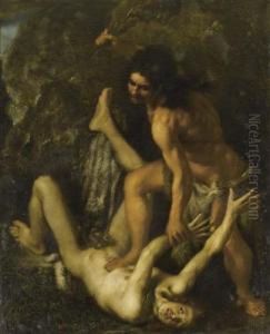 Cain Slays Abel. by Felice Ficherelli Il Riposo