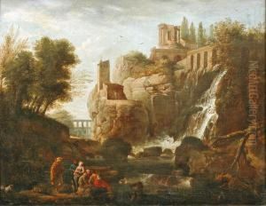 Les Cascatelles De Tivoli by Francesco Fidanza