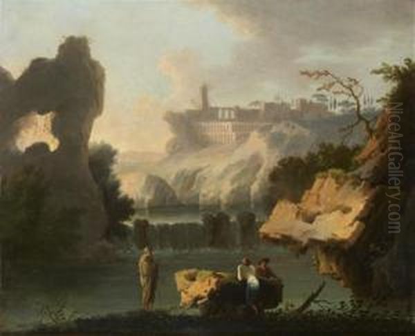 Vue Fantaisiste De Tivoli Et De La Villa Mecene - view 1