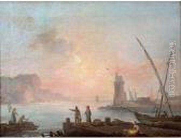 Le Fumeur De Narguile Dans Un Port Mediterraneen. - view 1