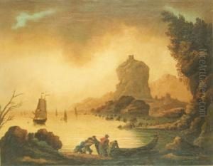 Marina Con Scogli E Pescatori