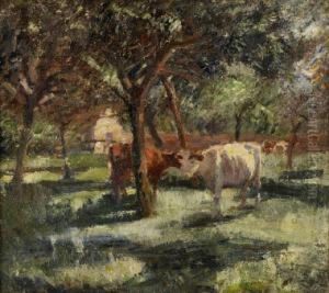 Cattle Shaded By Trees by Harry Filder