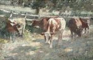 Cattle Grazing by Harry Filder