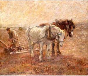 The Plough Team by Harry Filder