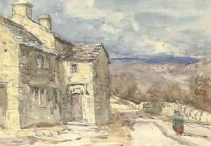 A figure on a lane by David Cox
