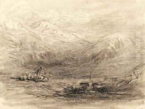 Four Welsh landscapes by David Cox