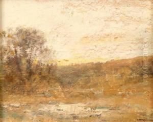 Tonalist Landscape At Sunrise by Edward Loyal Field