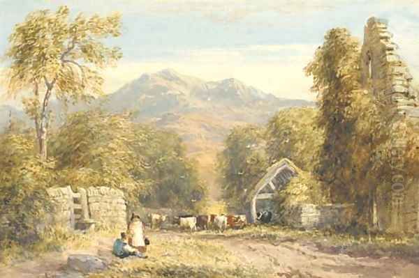 View from Kymmer Abbey, North Wales - view 1