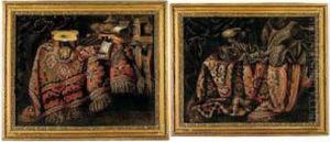 Still Lifes Of Armour, Musical 
Instruments And Other Objects On Tables Draped With Carpets