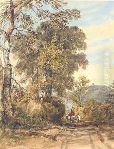 Dudley Castle from West Bromwich, West Midlands by David Cox