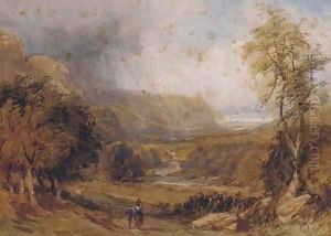 In a Welsh valley by David Cox