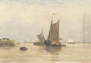 On the Scheldt, Holland by David Cox