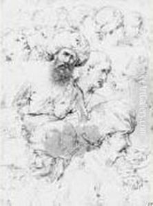 Etudes De Tetes D'orientaux by Ambrogio Giovanni Figino