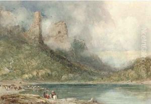Ferry on the Wye at Longstone, Derbyshire