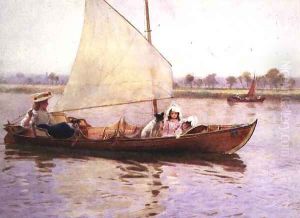 A Lazy Day on the River by Hector Caffieri