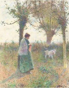 Knitting by the new arrivals by Hector Caffieri
