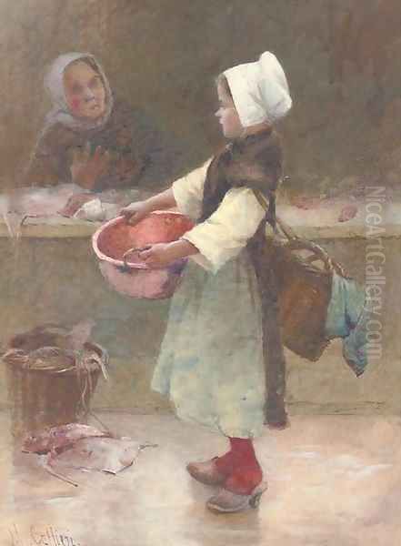 The young Breton fishergirl - view 1