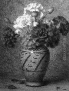 A Still Life With Coronations In A Vase A Still Life With Coronations In A Vase