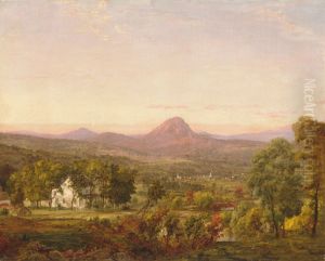 Autumn Landscape, Sugar Loaf Mountain, Orange County, New York by Jasper Francis Cropsey