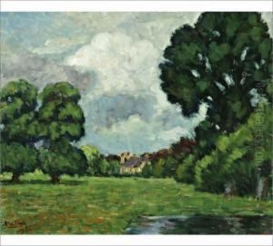 A Park by Alfred William Finch