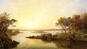 Afternoon at Greenwood Lake by Jasper Francis Cropsey