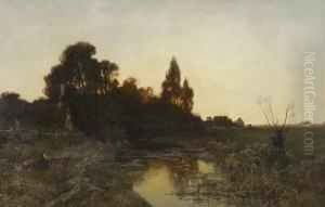 Abendstille Bei
Sonnenuntergang: by August Fink