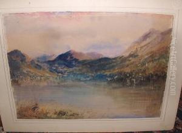 Mountainous Lake Scene - view 1