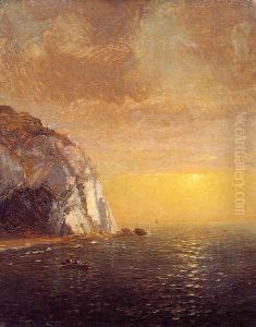 Rowing at Sunset by Jasper Francis Cropsey