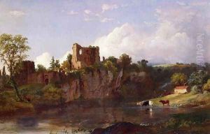 Chepstow Castle on the Wye by Jasper Francis Cropsey