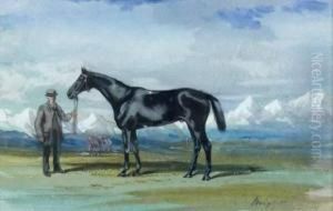 Mignon, Cheval Bai Brun En Main by Jules, Baron Finot
