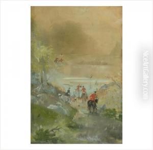Cerf Bat L'eau by Jules, Baron Finot