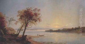 Autumn Landscape On The Hudson River 1876 by Jasper Francis Cropsey