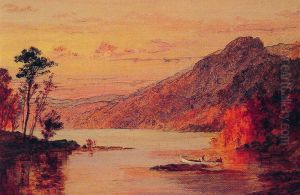Lake Scene, Catskill Mountains by Jasper Francis Cropsey