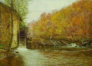 Le Moulin A Eau En Automne
