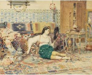 La Belle Orientale by Marie-Francois-Firmin Girard