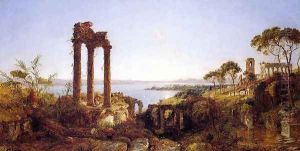 Overlookig the Bay of Naples by Jasper Francis Cropsey