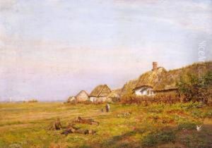 Les Enfants Dans Le Pre En Bord De Mer by Marie-Francois-Firmin Girard